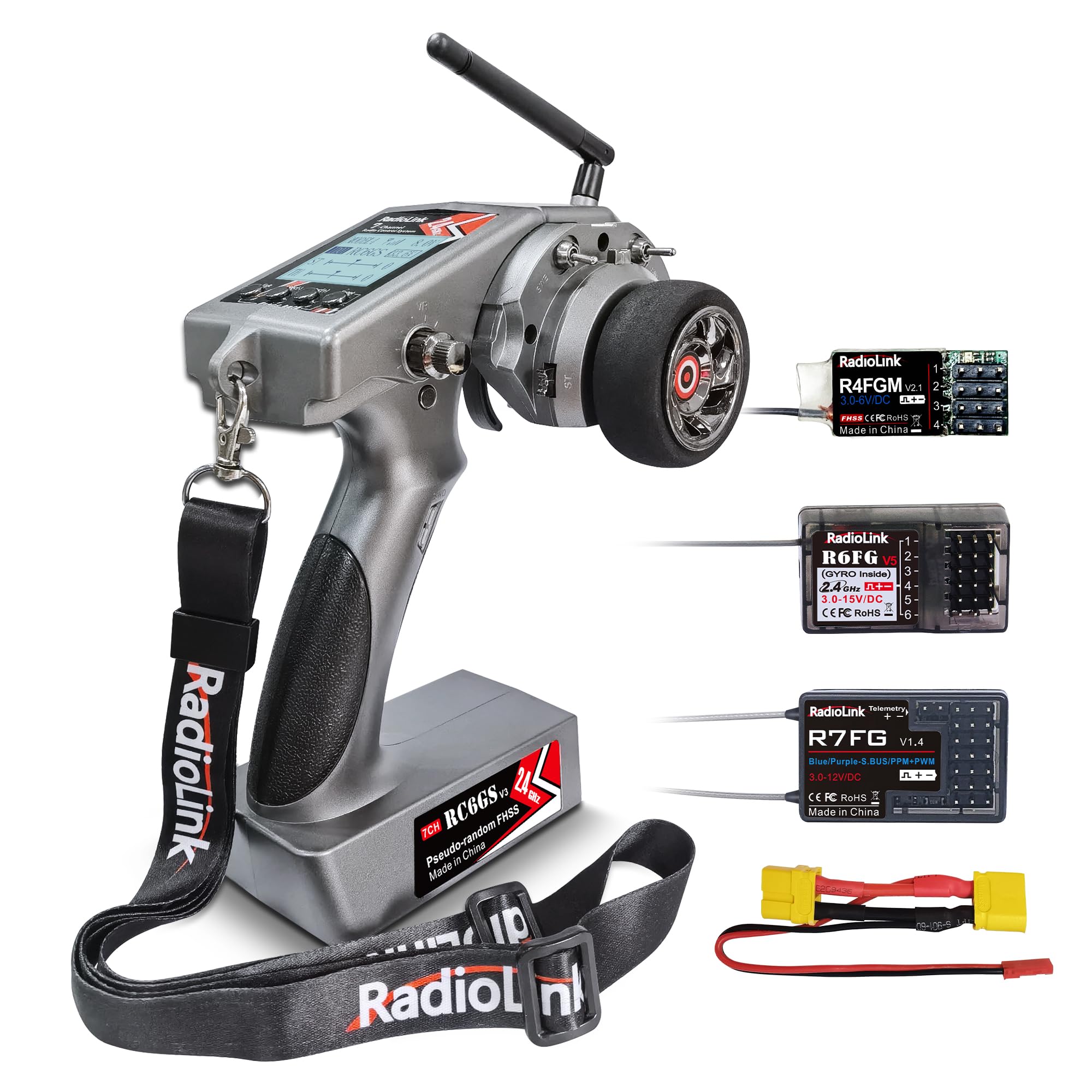 ラジコン　プロポ　RadioLink RC6GS V3 7ch受信機　クローラー Amazon.com: Radiolink RC6GS V3 7 Channels RC Transmitter and